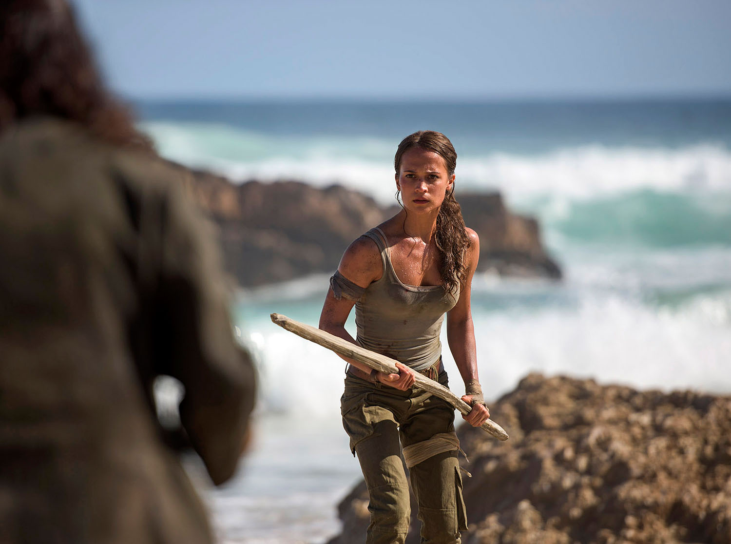 Alicia Vikander as Lara Croft in Tomb Raider 2018